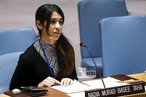 متن سخنرانی &quot;نادیه مراد&quot; برنده جایزه صلح نوبل در سازمان ملل/دختری که &quot;برده جنسی&quot; داعش بود